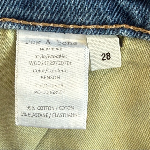 Rag & Bone The Peyton Mid-Rise Ankle Bootcut Jeans Size 28 In Benson NWT - Picture 7 of 13